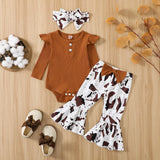 Citgeett Autumn Infant Baby Girls Jumpsuit Solid Color