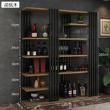 European Iron Bar Wine Cabinets Retro Display Cabinet