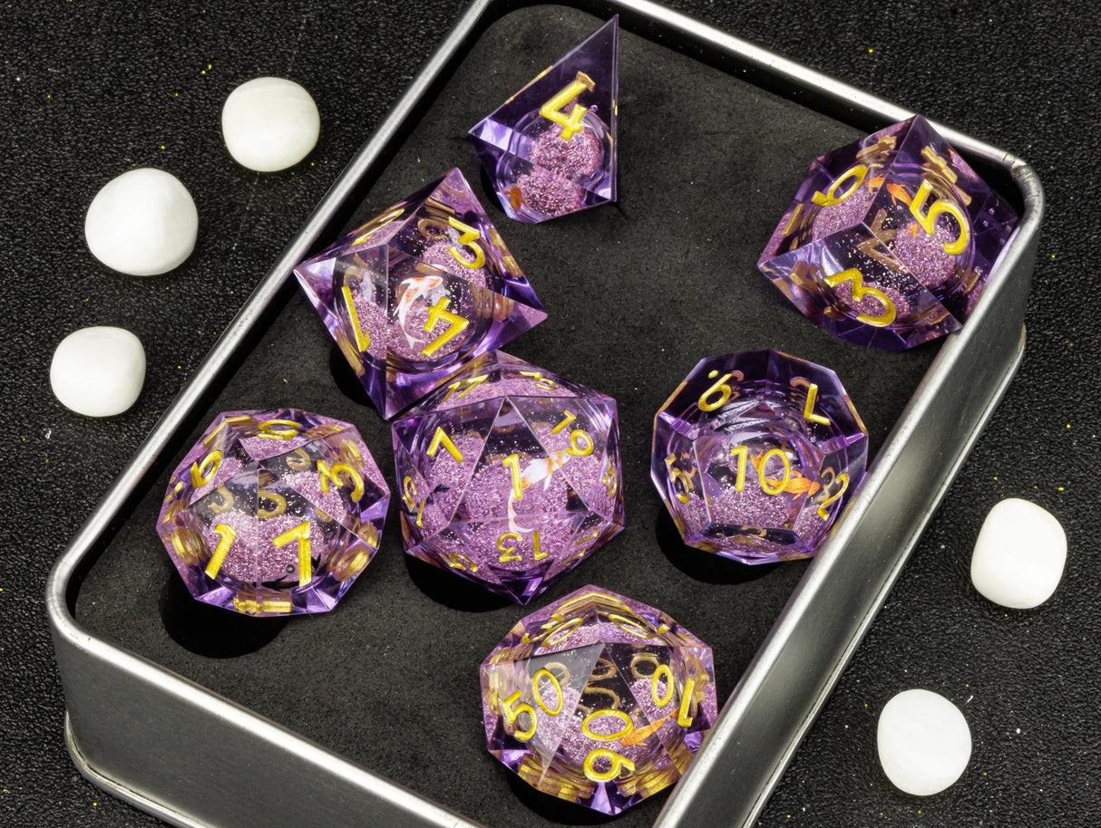 Sharp Edge Dice Dungeons and Dragons liquid core