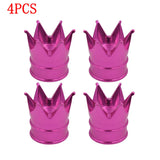 14PCS Creative Crown Aluminum Car Wheel Tyre Tire
