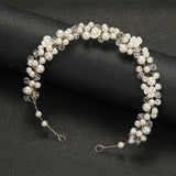 Bridal Sweet Headband Headpieces Banquet Pearls Headdress Simple