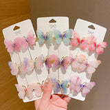 1pc Random Colorful Butterfly Hairpins Girl Hair Clips