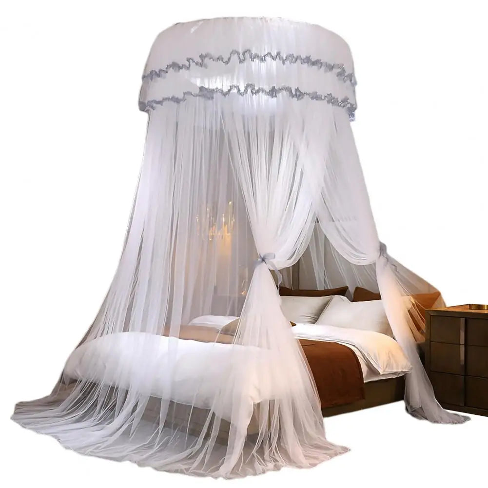 Breathable Hanging Mosquito Net Top Hook Lace Bed