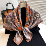 Luxury Women 90x90CM New Twill Silk Big Square