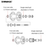 TANKE 32 Holes MTB Bike Hub 5 Colors