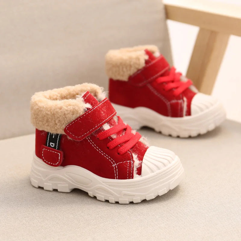 2021 Children Warm Boots Winter New Boys Plus