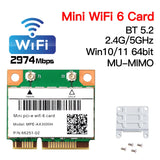 WiFi 6E AX210HMW Mini PCI-E Wifi Card Bluetooth