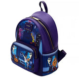 Disney Cinderella PU Leather Women Backpack Stitch Cartoon