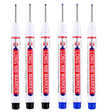 6Pcs/Set 20mm Deep Hole Long Nib Head Markers