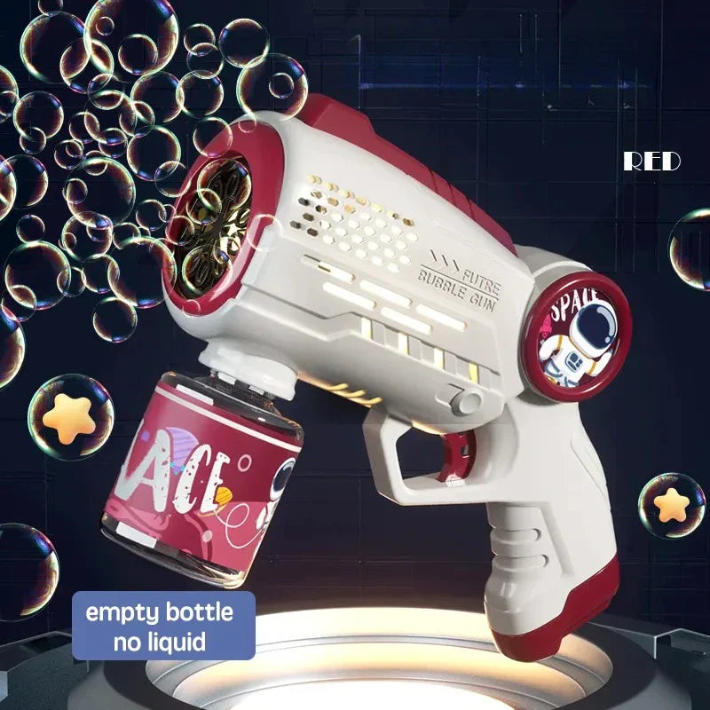 Astronaut Electric Automatic Light Bubble Machine Bubbles Gun
