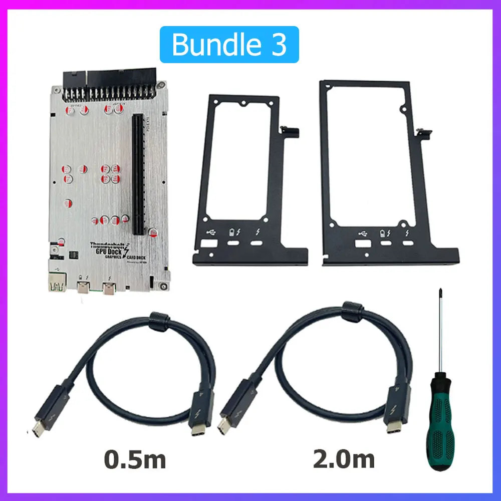 TH3P4G3 Thunderbolt-compatible GPU Video Card Dock Laptop to