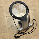 Hands Free LED Loupe Lighted Reading Magnifier Neck