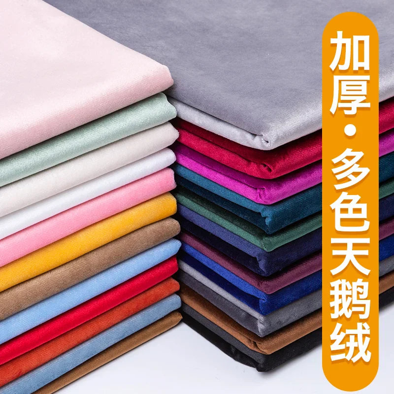 50x155cm Velvet Fabric Thicken Flannel Plush Sofa Fabric