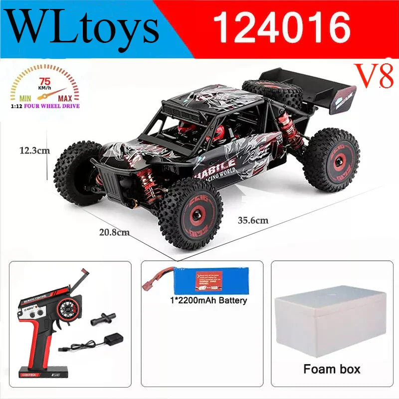 Wltoys New 124017-V8 1/12 2.4G Racing RC Cars