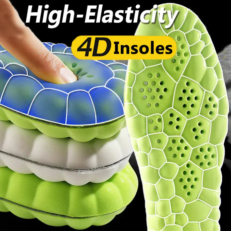 4D Cloud Technology Sports Insoles for Shoes PU