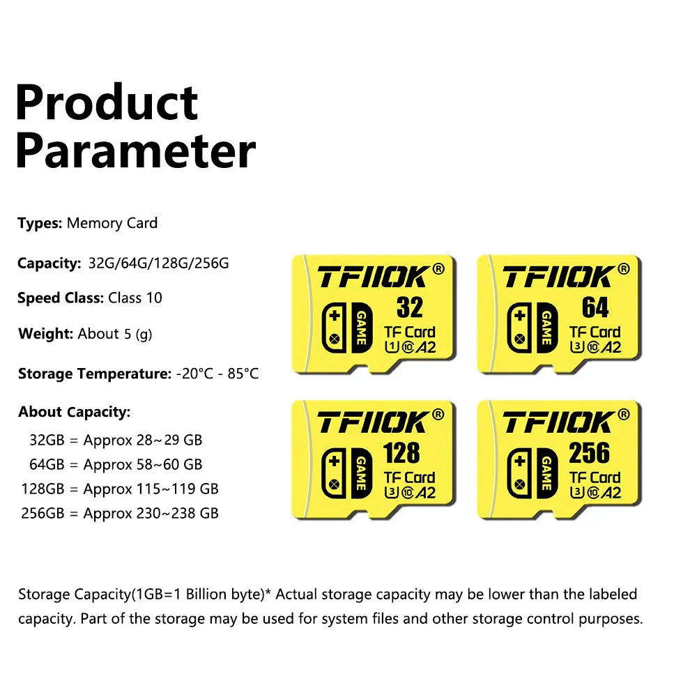 TFMICROSD Card For Nintendo Switch 128GB Memory Card