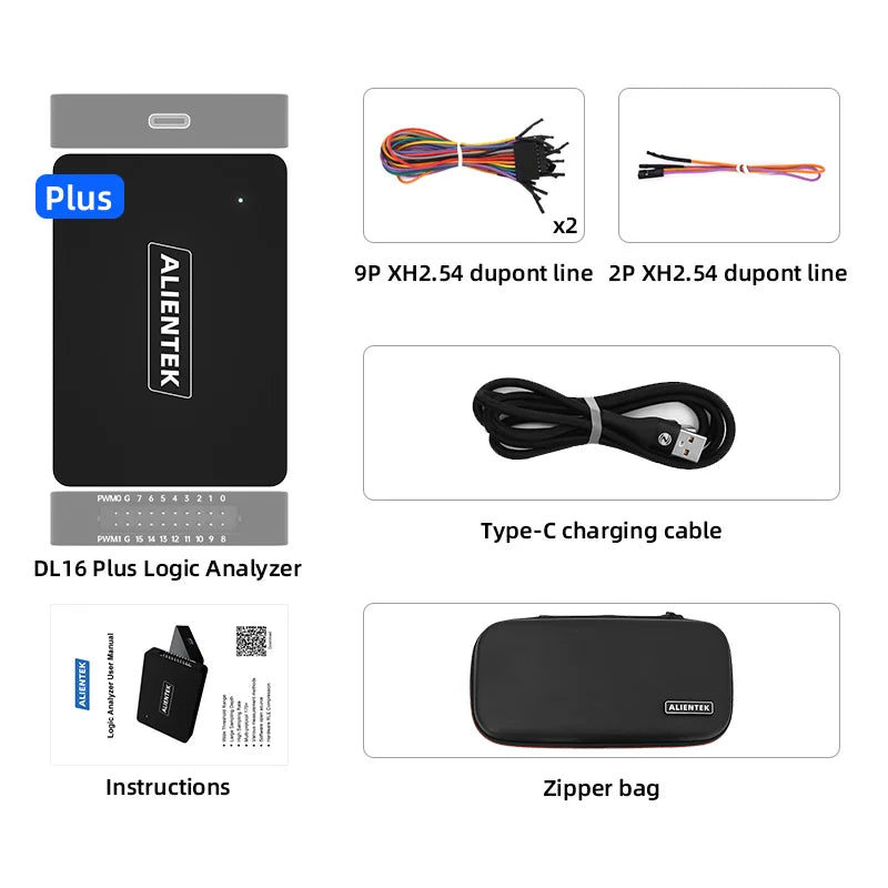 USB Logic Analyzer DL16 250MHz Max Sample Rate