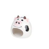 Summer Cooling Ceramic Nest Cartoon Cow Mini Pet
