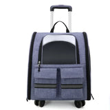 TransportCat Trolley Case Backpack Kennel Pet Carrier Rolling