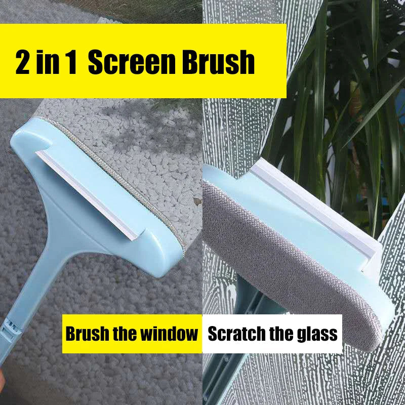 Window Mesh Screen Brush Curtain Net Wipe Cleaner