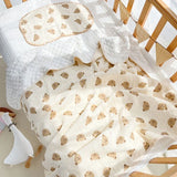 3D Minky Dot Baby Blanket Newborn Cotton Gauze