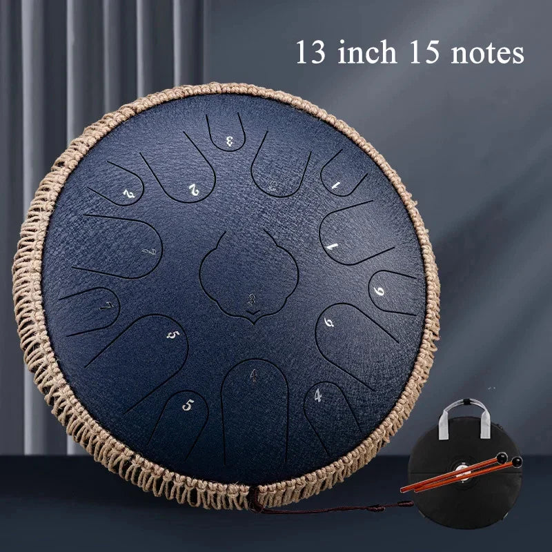 Hluru Glucophone Steel Tongue Drum 12 Inch 13
