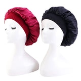 New 2 Pieces Silky Sleep Cap Women's Satin