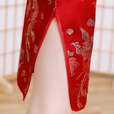 Summer Children Cheongsam Dragon Phoenix Embroidery Qipao Princess