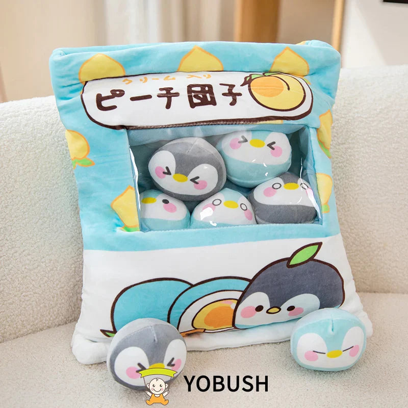 Cartoon Ramen Puff Cookie Bag Bubble Tea Plush