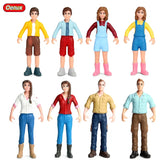 Oenux Farm House Model Action Figures Farmer Motorcycle