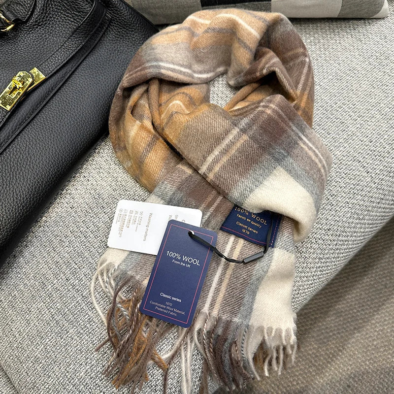 British Classic High Quality Australian Wool 100 Plaid