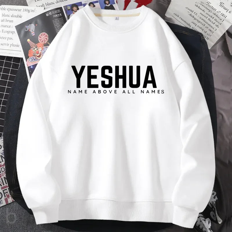 Yeshua Christian Jireh Sweatshirt Jehovah Jesus God Knitted