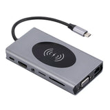 USB C HUB 20W Wireless Charging 1000M RJ45
