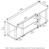 Furinno Turn-N-Tube No Tools 3D 3-Tier Entertainment TV