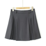 2023 Autumn Clothes Women Pleated Skirt Plus Size