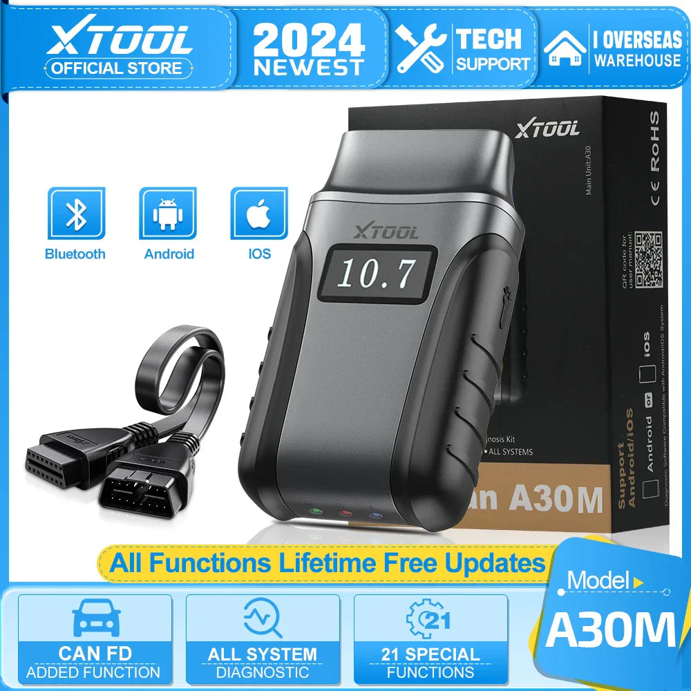 XTOOL Anyscan A30M OBD2 Diagnostic Tools Bluetooth Scanner