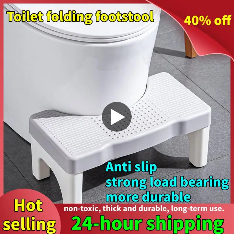 1pcs Poop Stool Toilet Step Stool Non-slip Portable