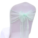 50PCs/lot Wedding Chair Decoration Organza Chair Sashes Knot