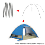 1 Pair 3/3.3/4/4.48/4.9m Fiberglass Tent Rod Camping Tent