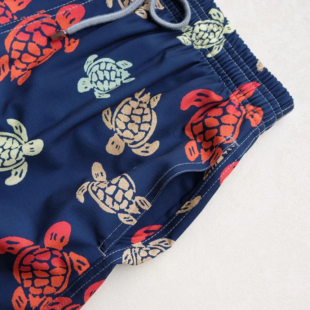 Turtle Shorts For Men Swimming Trunks Summer Four