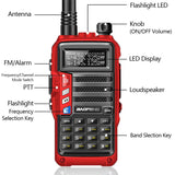 Baofeng UV-5R Plus 15W UHF/VHF Tri-Power Walkie Talkie
