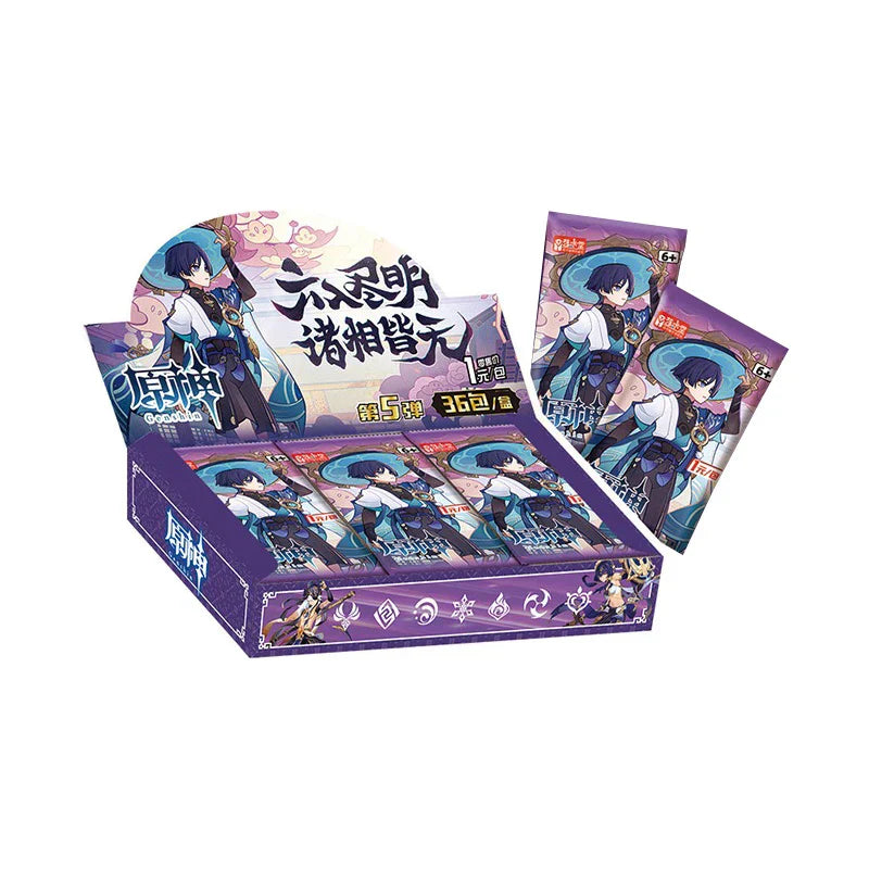 Genshin Impact Cards Anime TCG Game Collection Pack