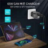 USLION GaN 65W Charger Tablet Laptop Fast Charger