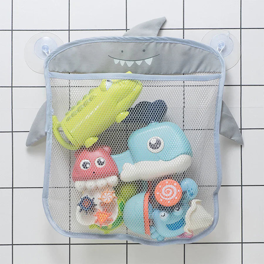 Baby Bathroom Mesh Bag Sucker Design Bath Toys