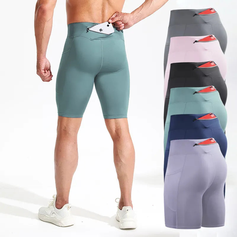 Men Outdoor Running Pocket Shorts Board GYM Exercise