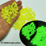 300/500 Pcs Garden Decoration Pebbles Luminous Stone Glow