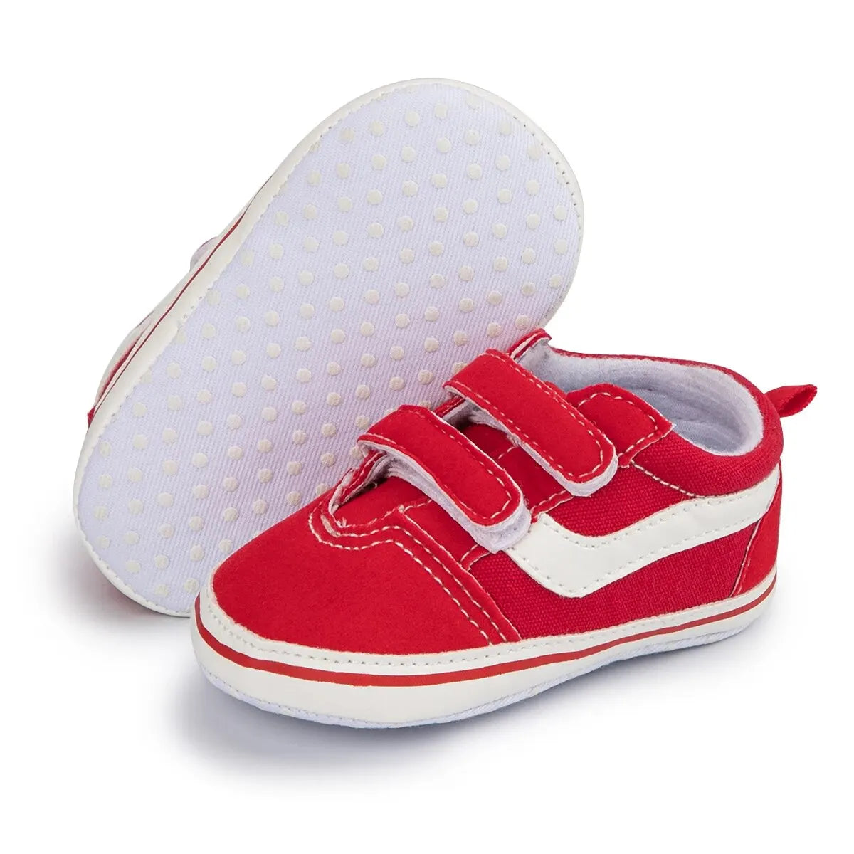 Meckior Baby Canvas Sneakers Classic Stripes Casual Baby