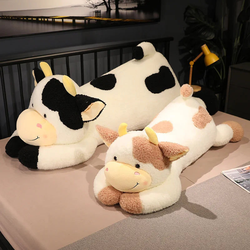 Hot 1pc 90cm/110cm Lovely Milk Cow Plush Toys