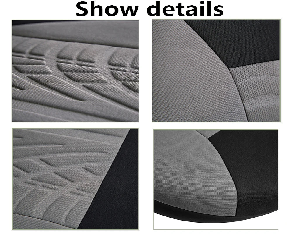 Duster Print Seat Cover Universal Fashion Track Embossed