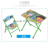 Kindergarten pupils children foldable learning tables and chairs
